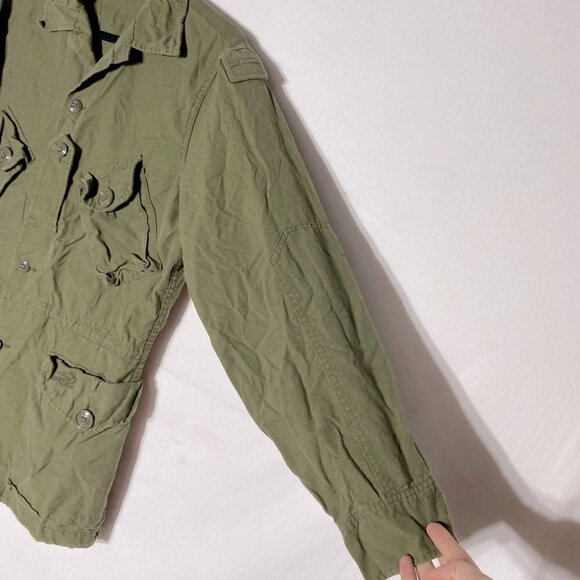 Vintage Logistik Army Green Cadets Utility Jacket L - Picture 6 of 11